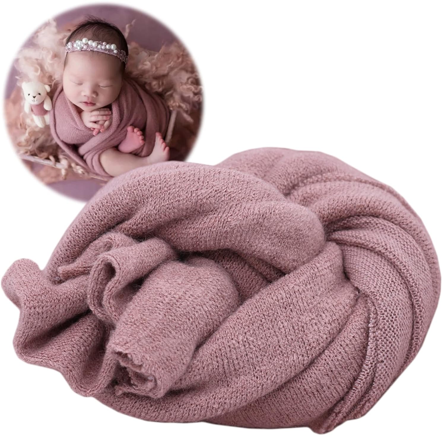 Photography Newborn - 新生児写真撮影小道具ラップ新生児写真撮影小道具男の子女の子ポーズ背景ストレッチニットブランケット赤ちゃんの写真用