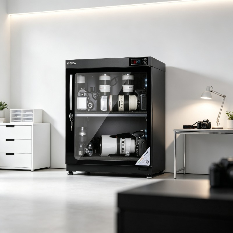 Camera Dry Cabinet - 電子デジタル湿度制御ドライキャビネット、カメラレンズ、切手、お茶用除湿保管庫、防湿ボックス。