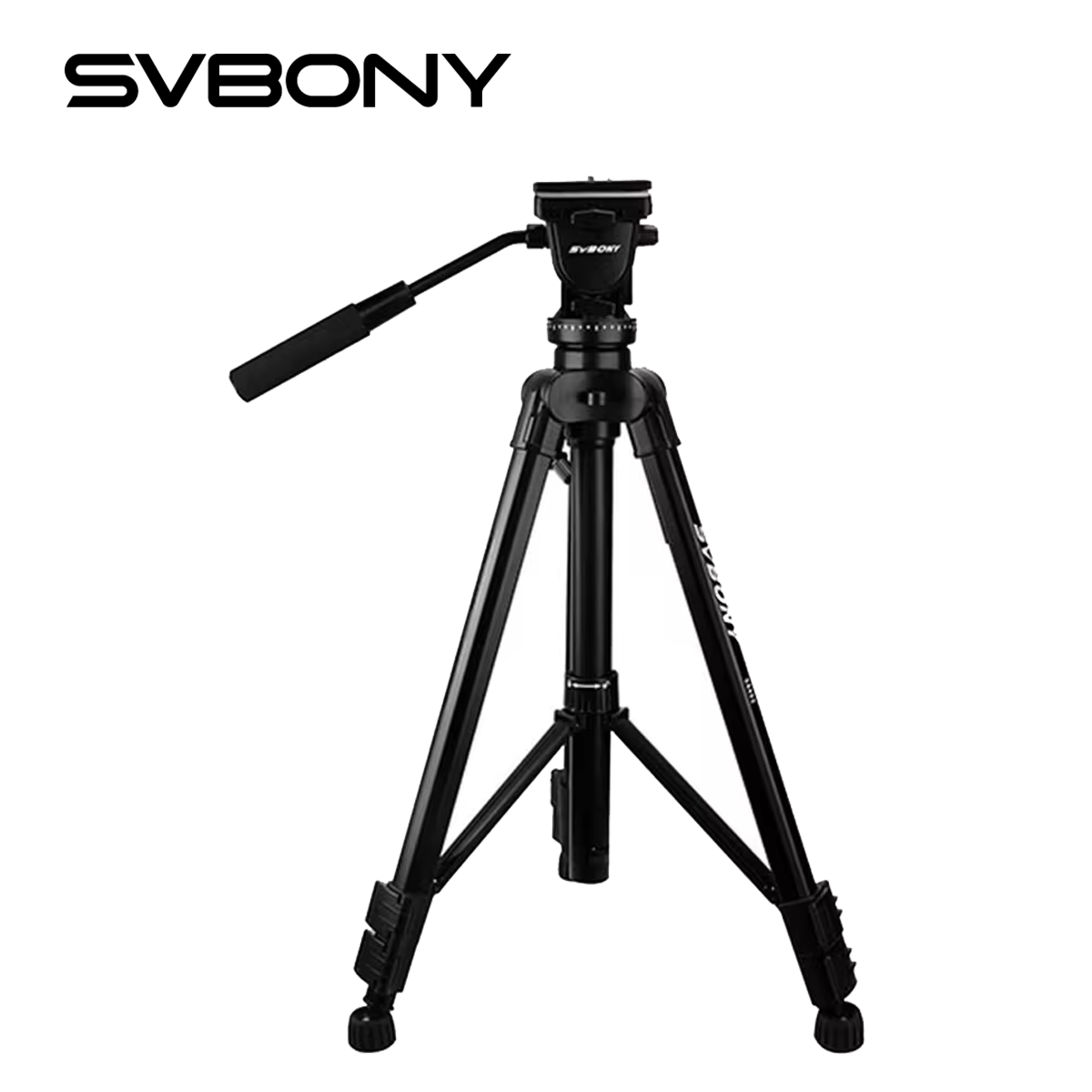 Fluid Head Tripod - Svbony プロフェッショナル折りたたみ式カメラ三脚 フルードヘッド三脚スタビライザー デジタル一眼レフカメラ用三脚 キヤノン ニコン