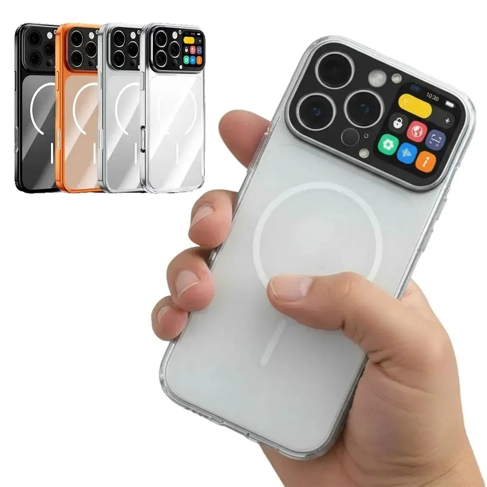 Photography News - 2026年新型ダイナミックインテリジェントスクリーン携帯電話保護ケース、写真転送、動画再生、タッチスクリーン対応、iPhone 16 Pro Max用