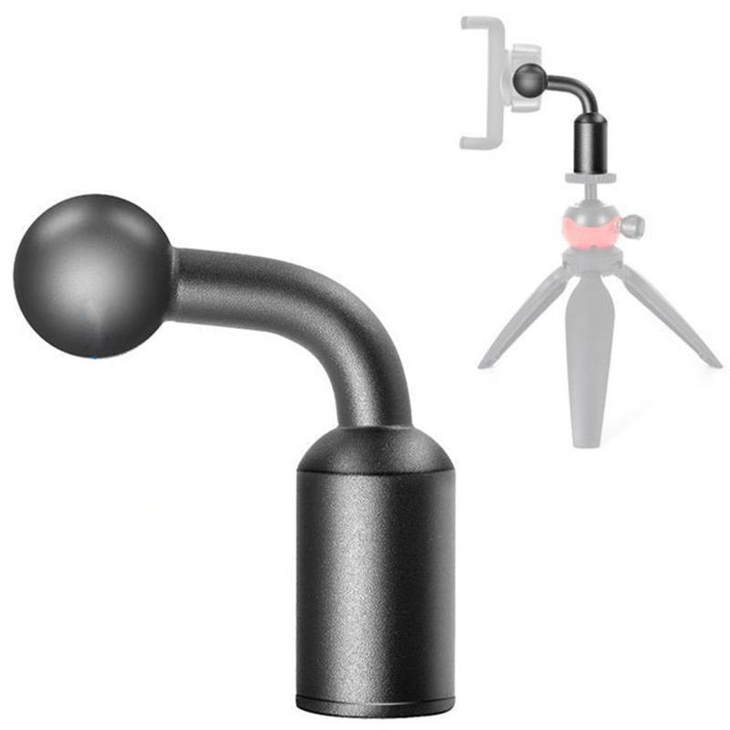 Fluid Head Tripod - アルミ合金製17mmボール、ヘッドアダプター用、1/4インチネジ穴マウントコンバーター、三脚用セルフィーグリップホルダー、ドロップシッピング対応