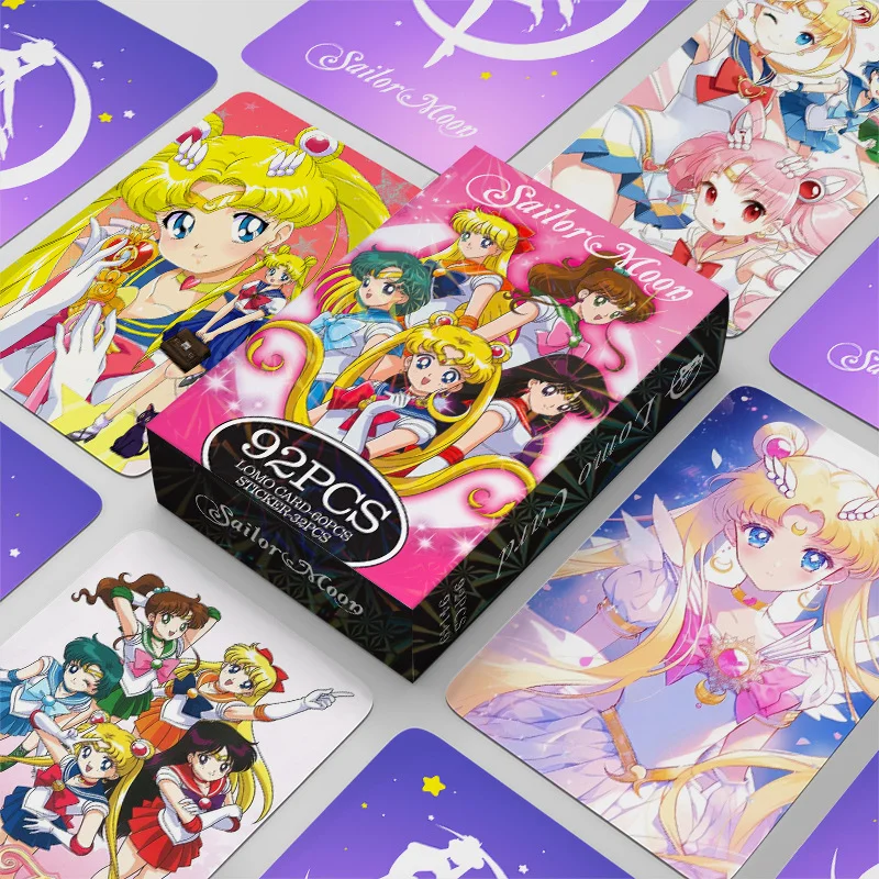 Photography News - 92 個セーラームーン新しいロモカードフォトカード両面月野うさぎステッカープリントアルバムフォトカードコレクションポストカードギフト
