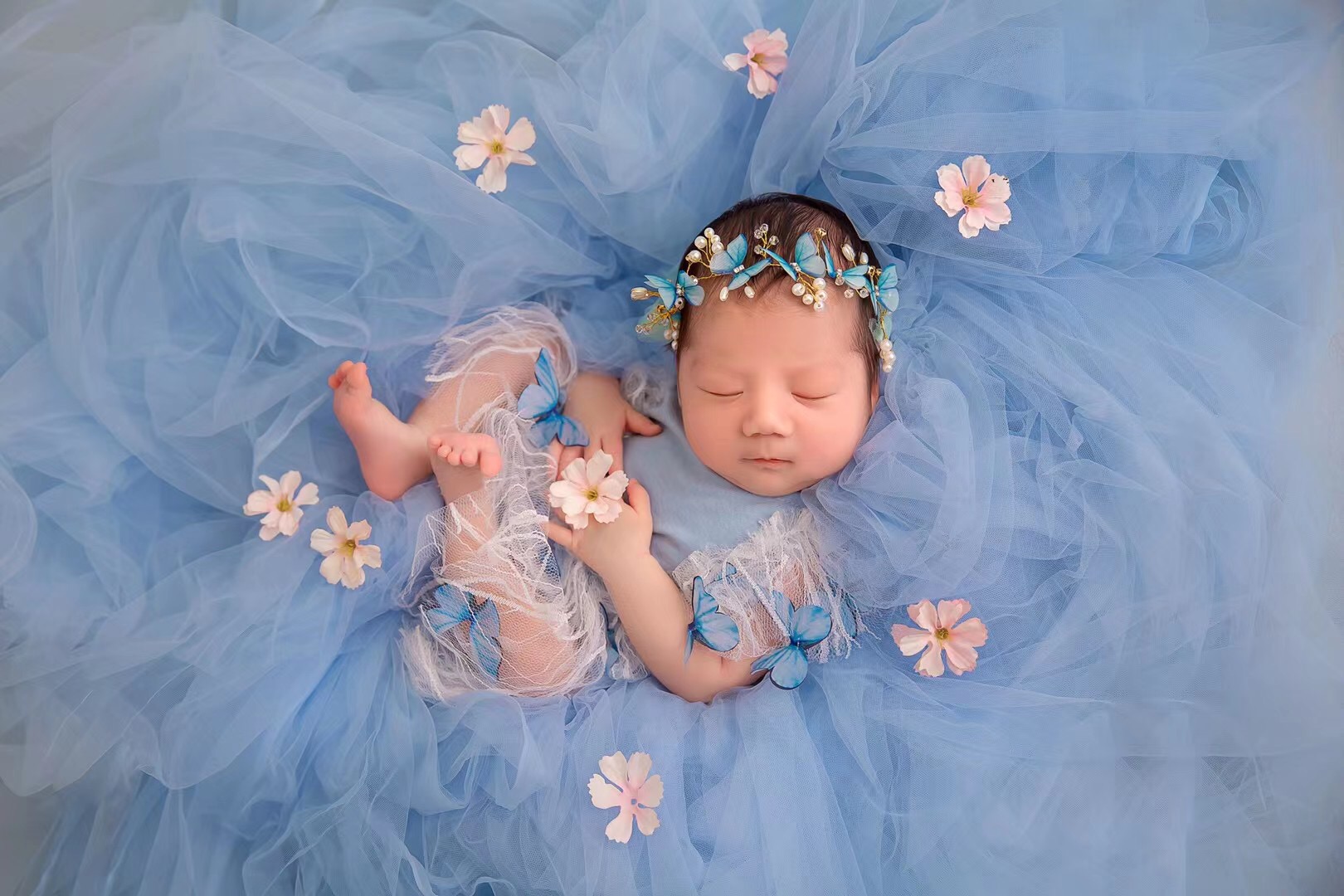 新生児写真アクセサリー,チュールの背景,装飾,女の赤ちゃんの - Photography Newborn のレビューと価格