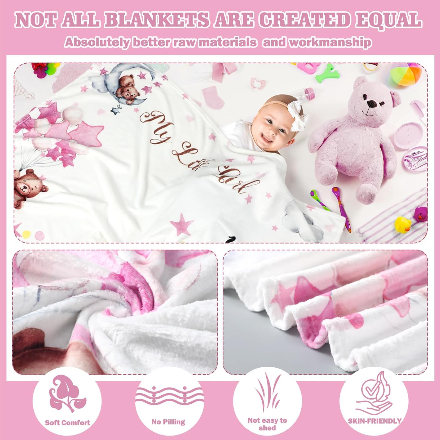 VIKAMA マンスリーベビー成長記録フォトブランケット ク - Photography Newborn のレビューと価格