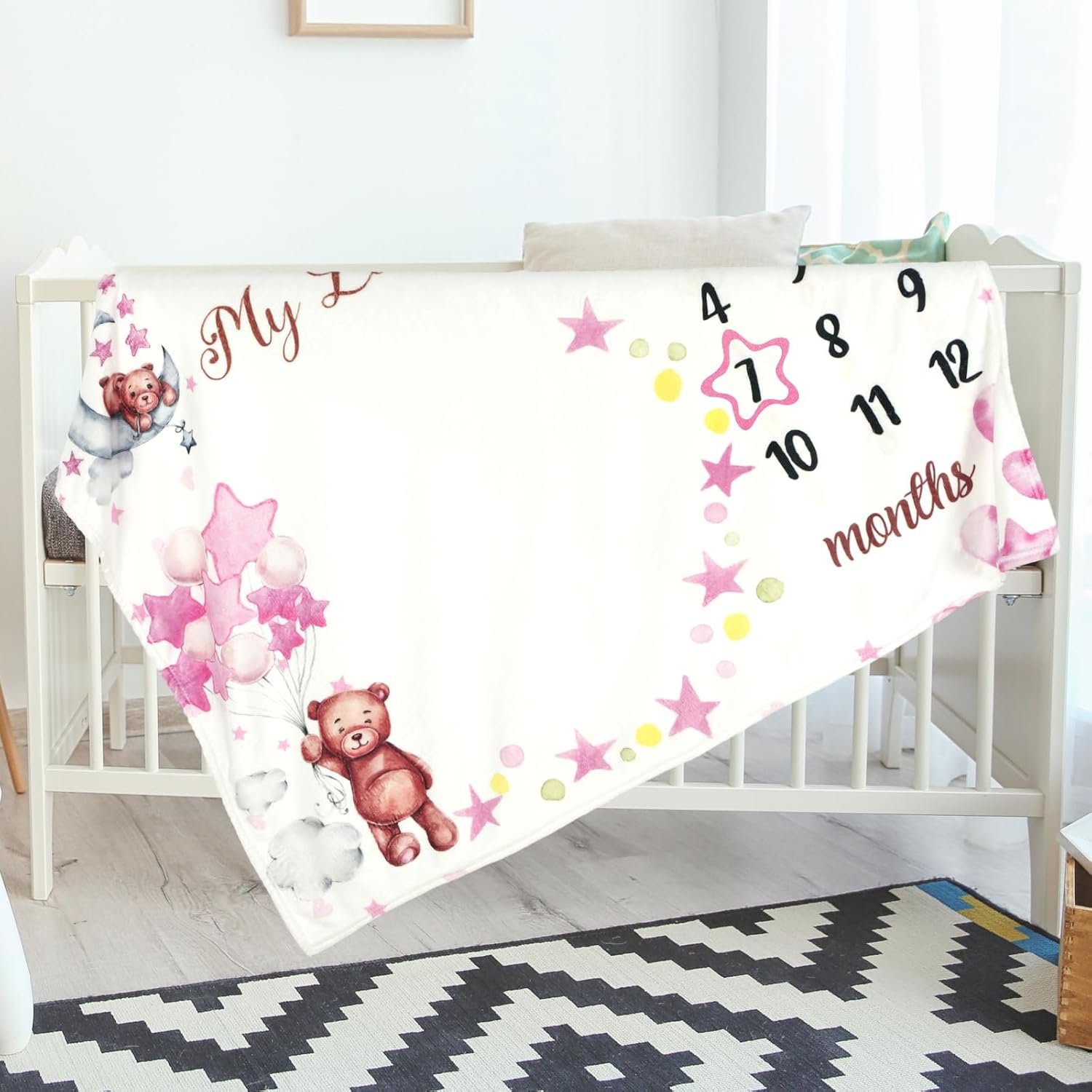 VIKAMA マンスリーベビー成長記録フォトブランケット ク - Photography Newborn のレビューと価格