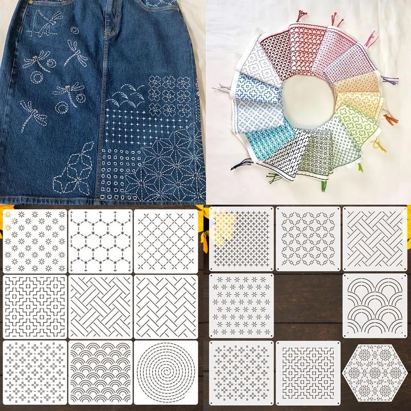 8/9/24/32 個 DIY 刺繍パターン幾何学ラインキル - Photography Geometry のレビューと価格