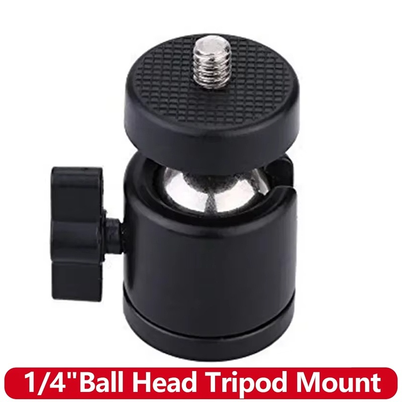ユニバーサルミニメタルボールヘッドアダプター360度調整1/ - Fluid Head Tripod のレビューと価格