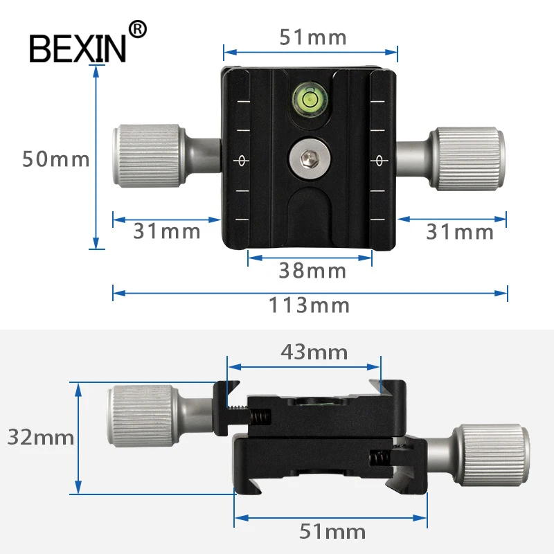 BEXIN QR シリーズ三脚ボールヘッドアダプターアルミニ - Fluid Head Tripod のレビューと価格