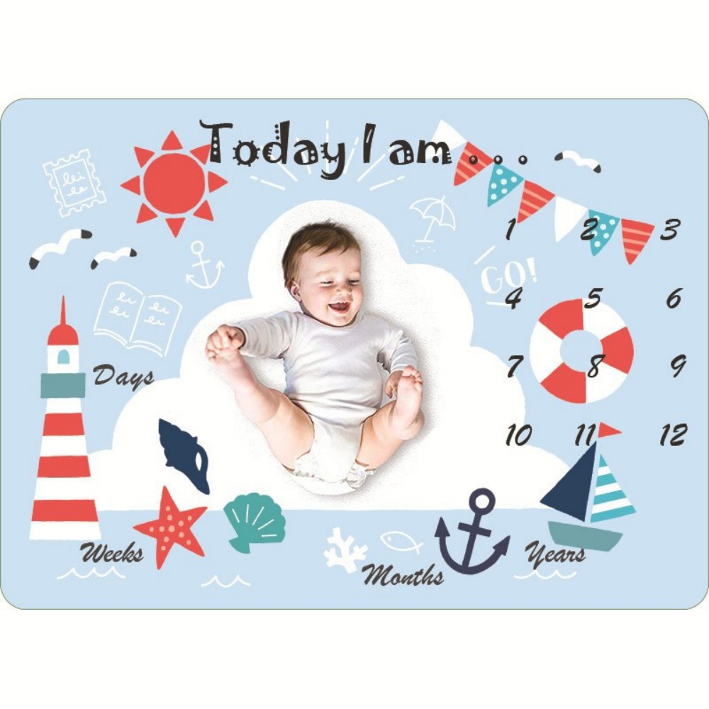 VIKAMA 子供用イラストプリント、ベビーマイルストーンブ - Photography Newborn のレビューと価格
