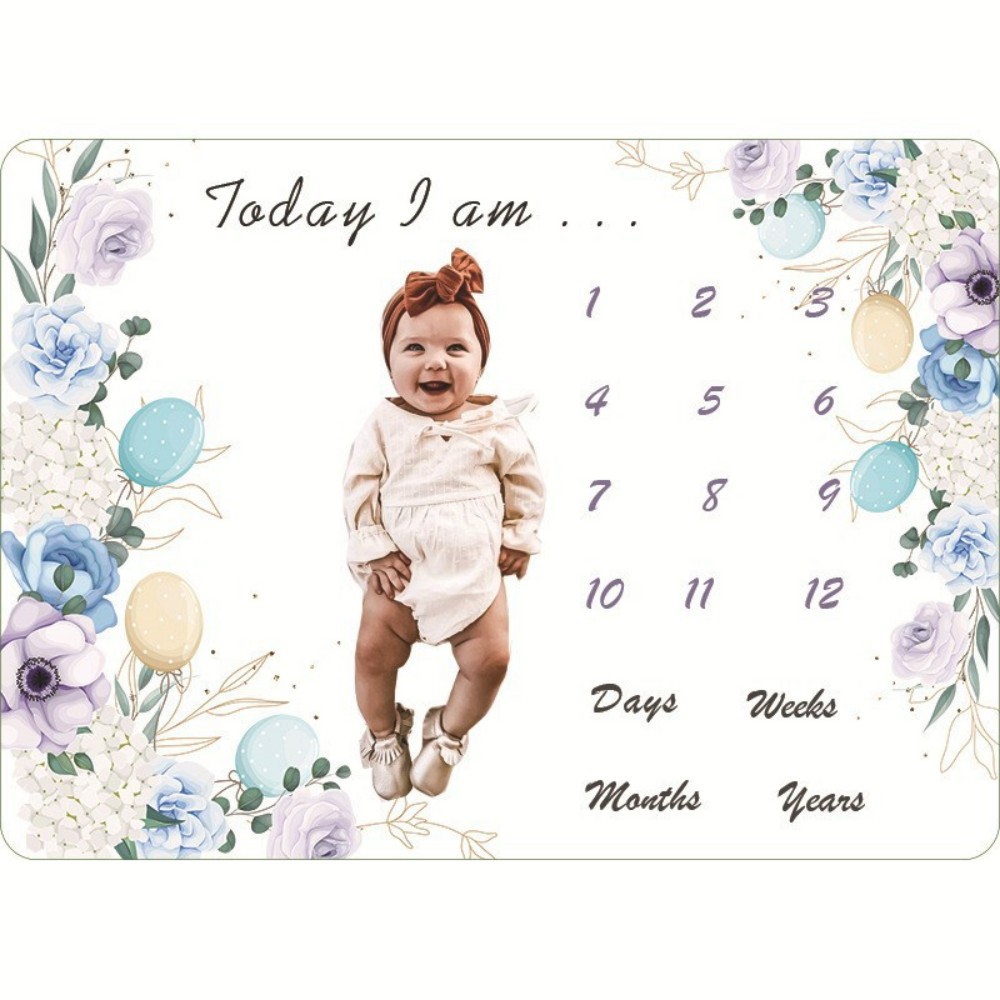 VIKAMA 子供用イラストプリント、ベビーマイルストーンブ - Photography Newborn のレビューと価格