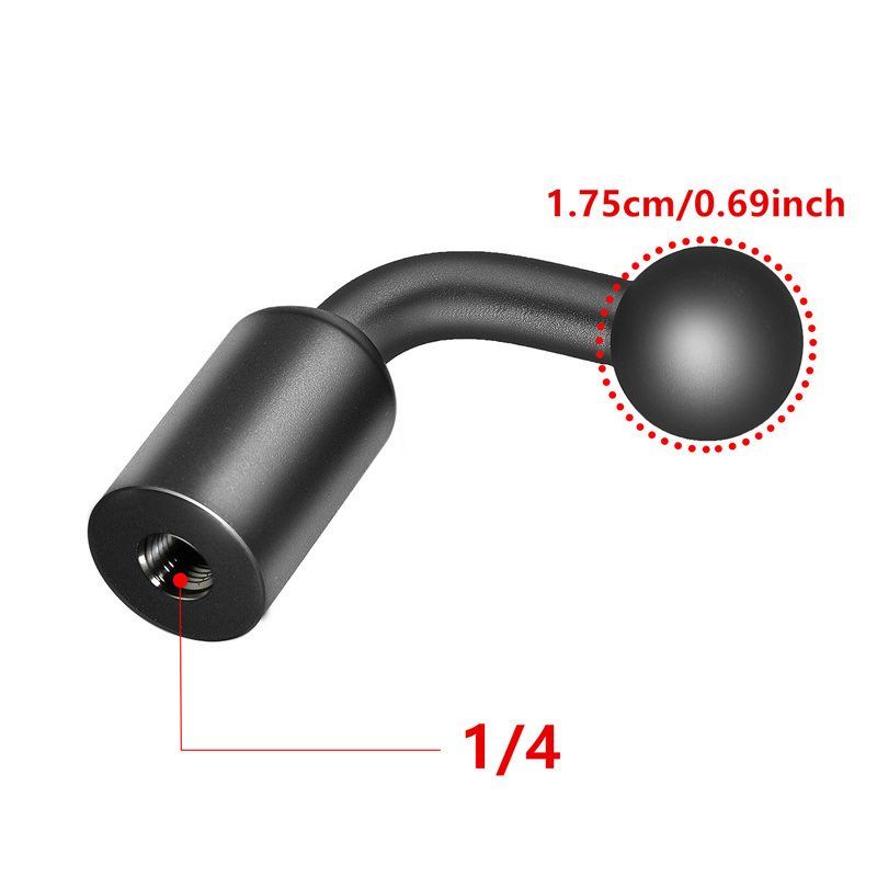 アルミ合金製17mmボール、ヘッドアダプター用、1/4インチ - Fluid Head Tripod のレビューと価格