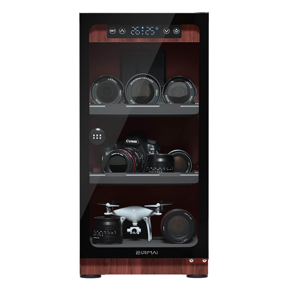 30L 木目調電子式防湿ボックス ドライキャビネット 一眼レ - Camera Dry Cabinet のレビューと価格