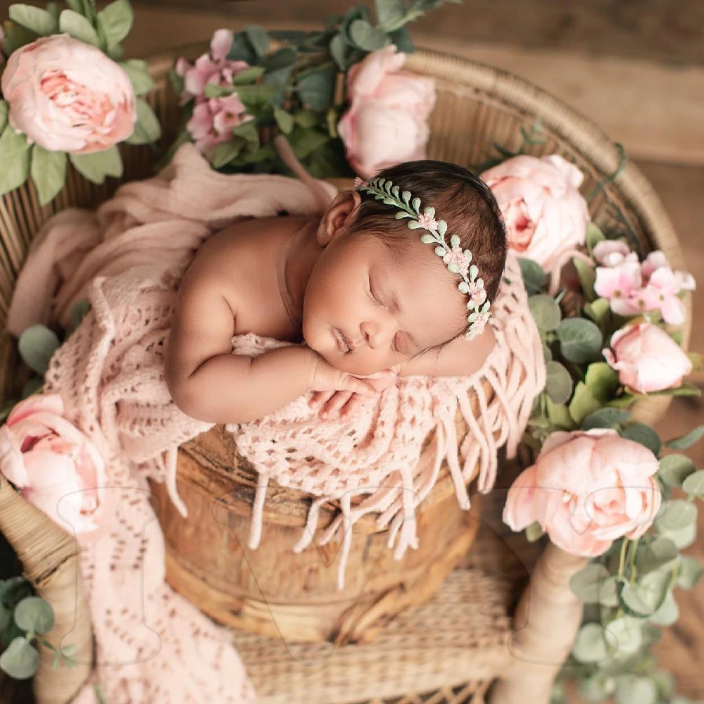新生児写真アクセサリーラップアクセサリー、ソフトニットフリン - Photography Newborn のレビューと価格