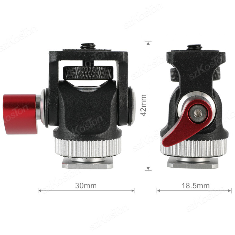 ミニモニターマウント,コールドシューマウント付き三脚ヘッド, - Fluid Head Tripod のレビューと価格