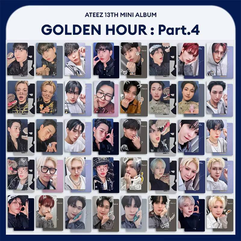 Kpop ATEEZ 5枚セット GOLDEN HOUR 4 - Photography News のレビューと価格