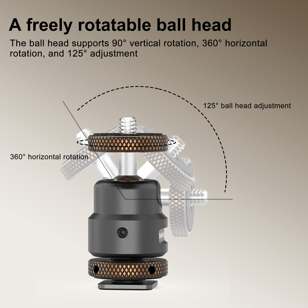 ミニフォーカス 1/4インチネジ式カメラホットシューマウント - Fluid Head Tripod のレビューと価格