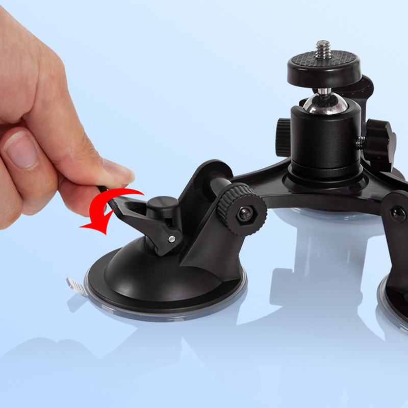 強力な吸盤マウントホルダー三脚、ボールヘッド付き、Gopro - Fluid Head Tripod のレビューと価格