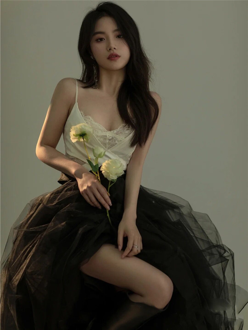 ブラックエンジェルレース写真撮影衣装和風スタジオアート写真レ - Photography Outfits のレビューと価格