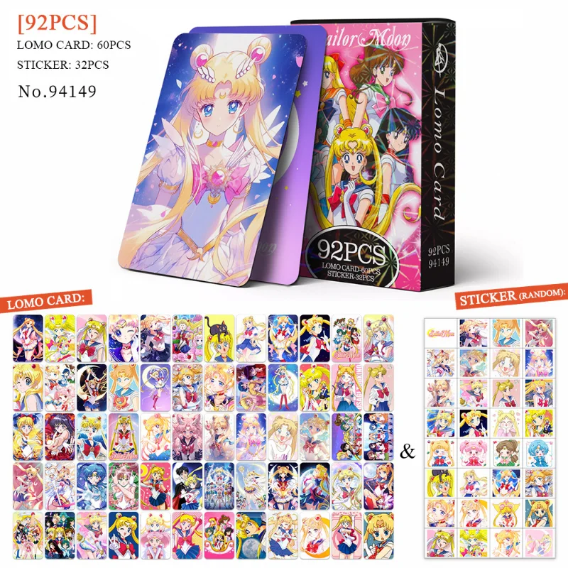 92 個セーラームーン新しいロモカードフォトカード両面月野う - Photography News のレビューと価格