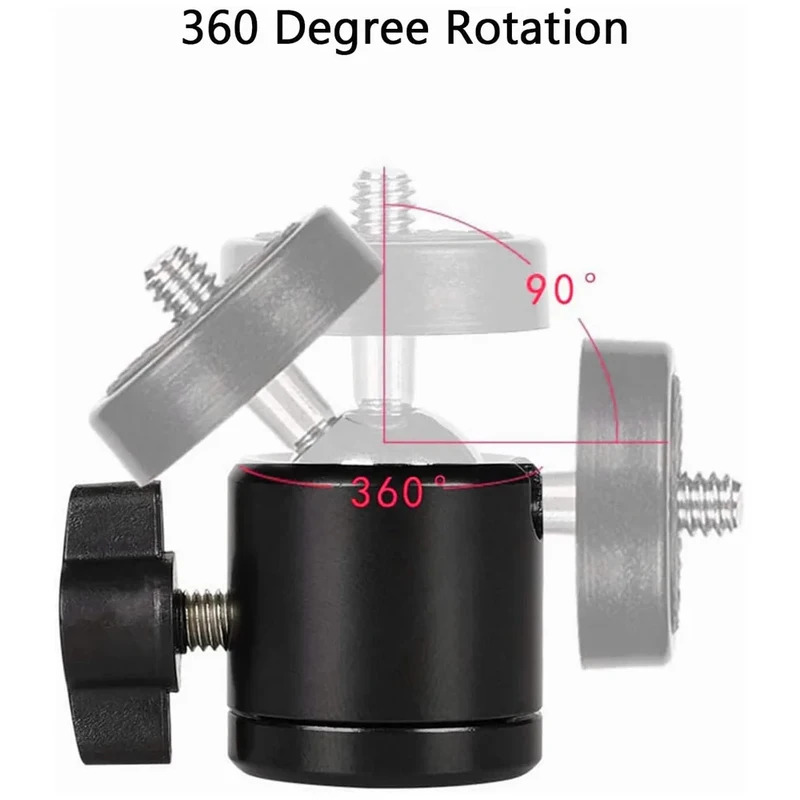 ホットシュー1/4インチネジ穴付き三脚マウントカメラヘッドア - Fluid Head Tripod のレビューと価格