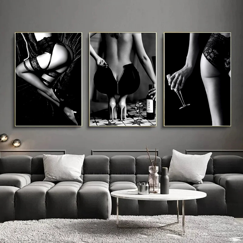 ヴィンテージ白黒セクシーな女性が飲酒喫煙ポスター写真HD画像 - Photography Hd のレビューと価格