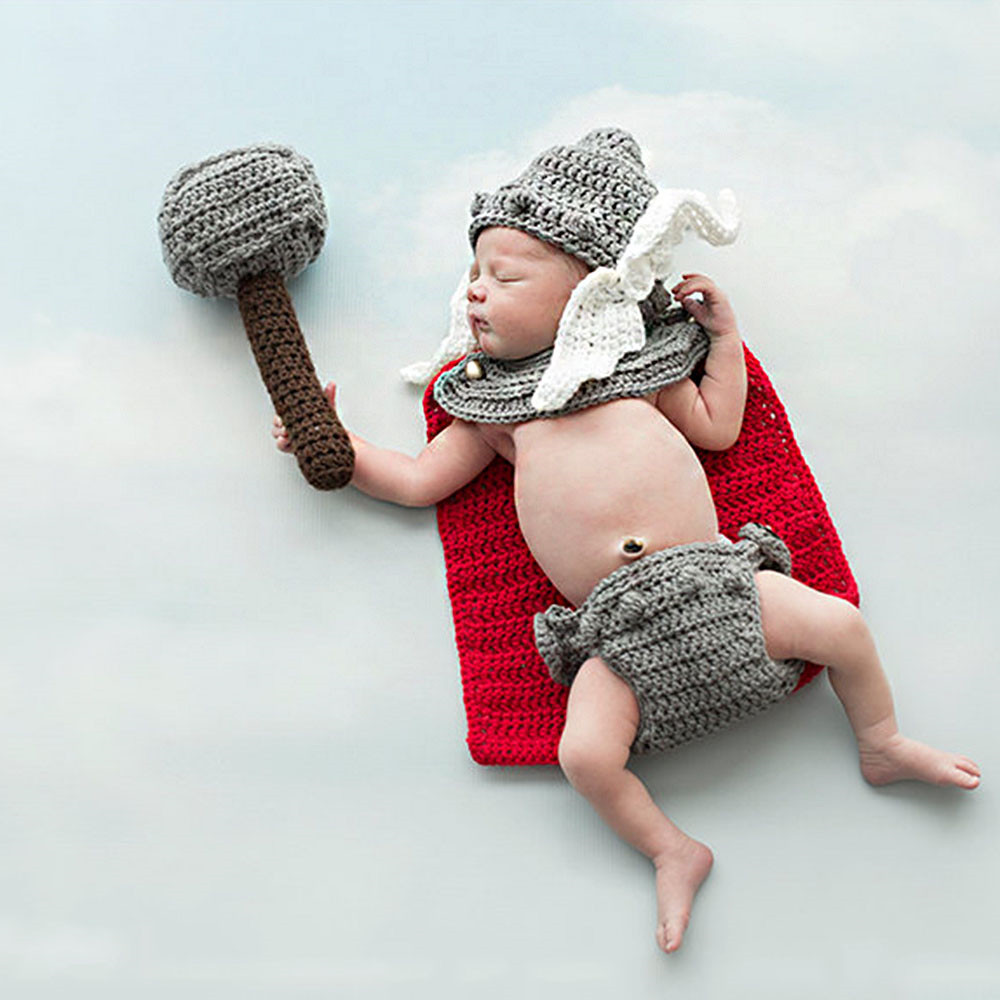 新生児写真撮影小道具トールベビーコスチュームアベンジャーズス - Photography Outfits のレビューと価格