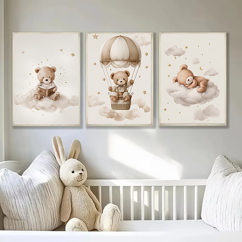3枚セット ボヘミアン風 テディベア 動物 カスタム ベビー - Photograph Lyrics のレビューと価格