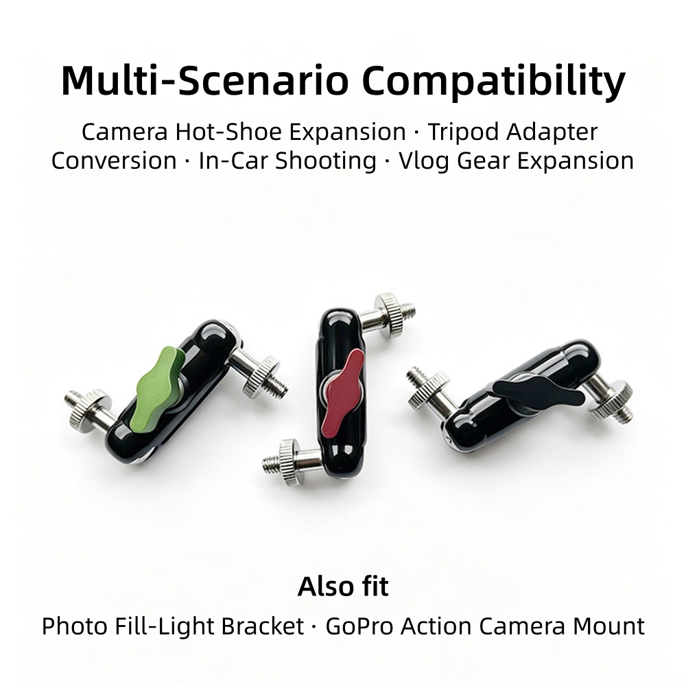 360 °   回転式マジックアームブラケット 1/4インチ - Fluid Head Tripod のレビューと価格